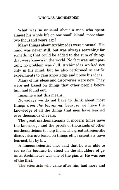 Archimedes and the Door of Science