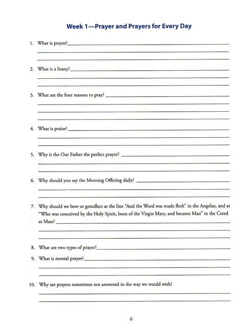 Religion 7 for Young Catholics (key in book)