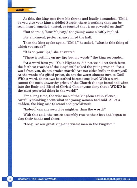 English 3 for Young Catholics (key in book)