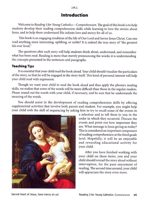 Reading 3 for Young Catholics Comprehension (key in book)