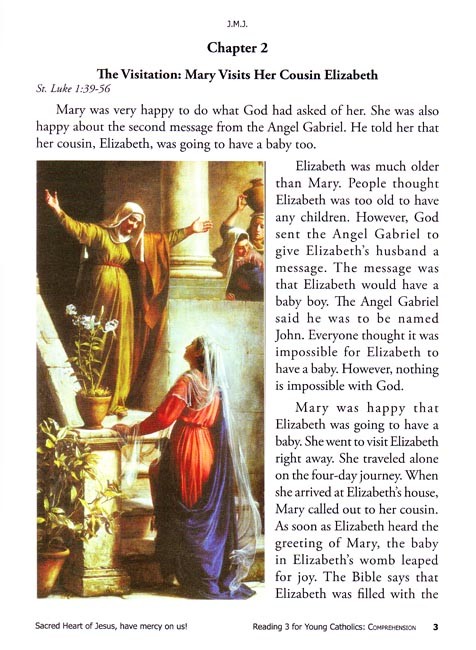 Reading 3 for Young Catholics Comprehension (key in book)