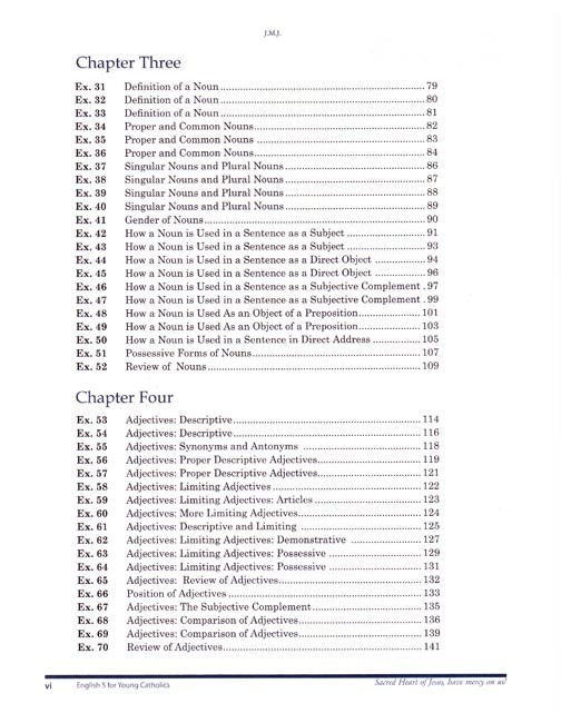 English 5 for Young Catholics (key in book)