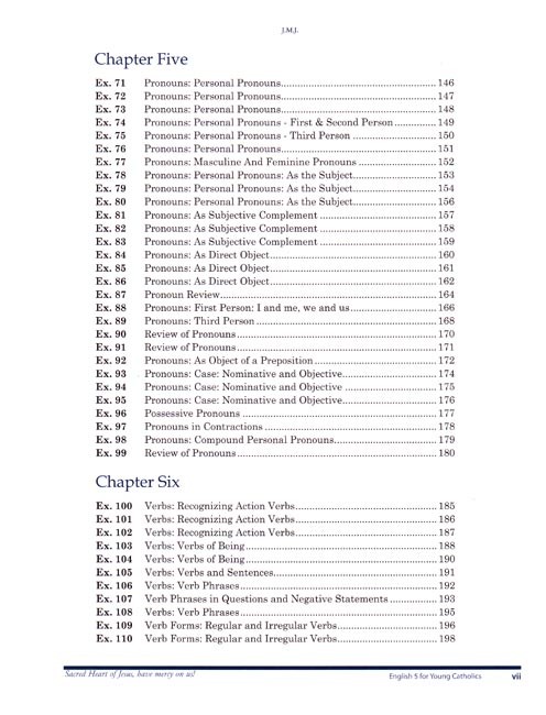 English 5 for Young Catholics (key in book)