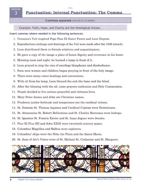 English 5 for Young Catholics (key in book)