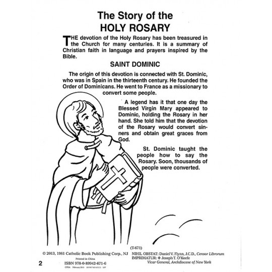 Coloring Book About the Rosary