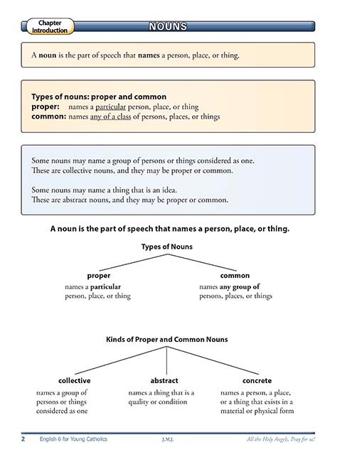 English 6 for Young Catholics (key in book)