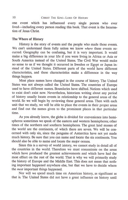 Christ the King, Lord of History Text