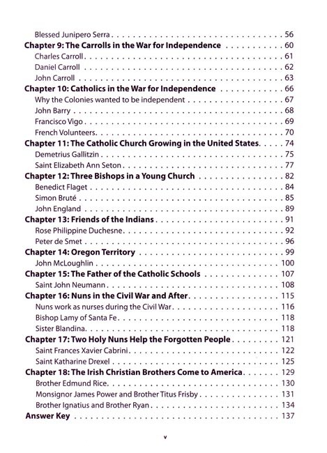 The Catholic Faith Comes to the Americas (key in book)