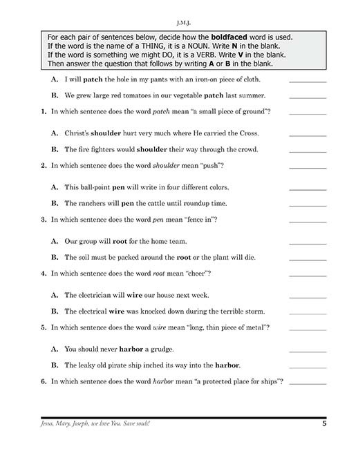 Reading 4 for Young Catholics Thinking Skills (key in book)