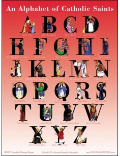 An Alphabet of Catholic Saints (poster)